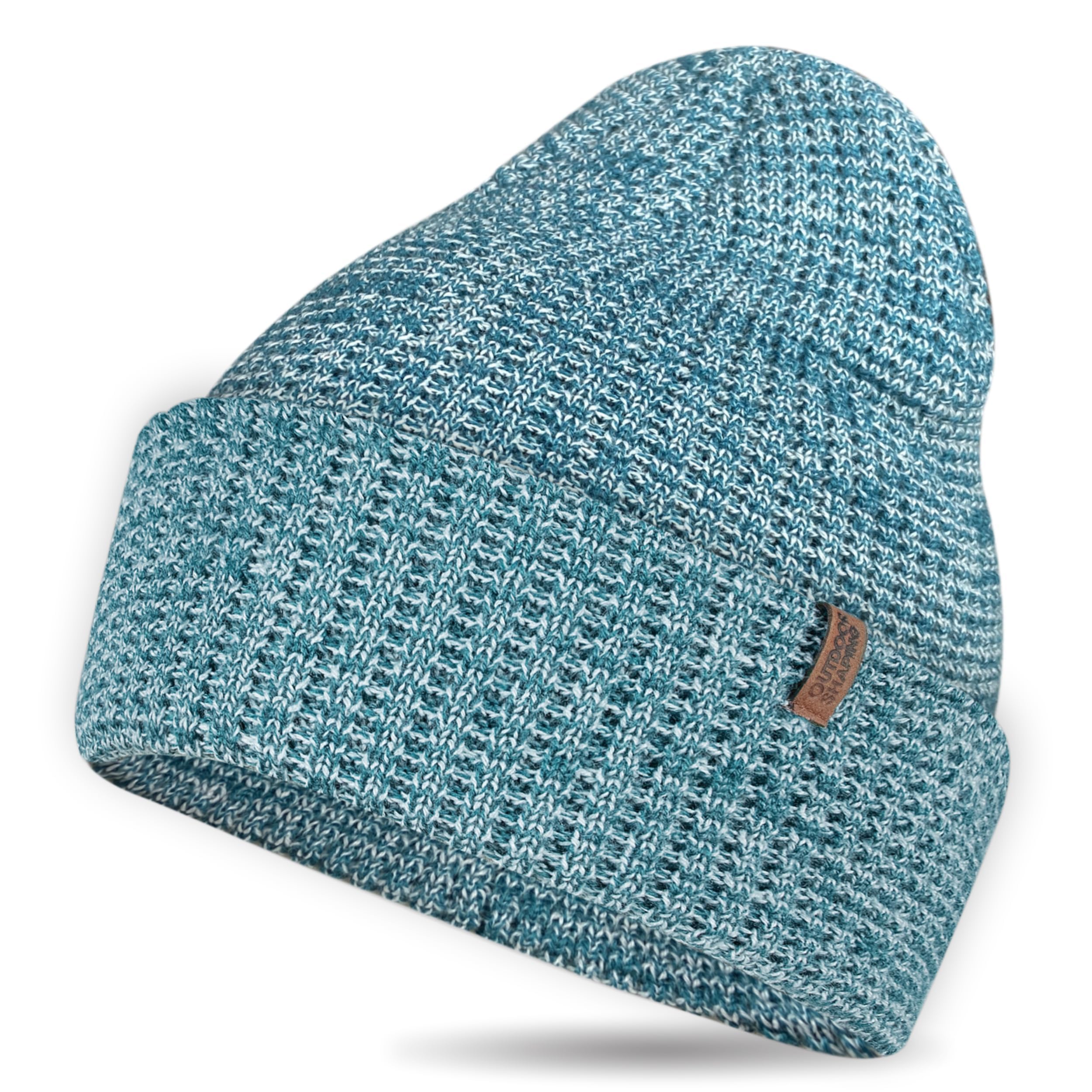Outdoor Shaping Bonnet en tricot doux en laine mérinos mélangée pour homme et femme