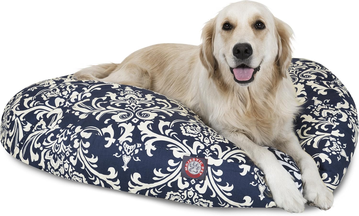 Navy Blue Small Rectangle Pet Bed - Waterproof Outdoor/Indoor Dog Bed With Removable Washable Cover