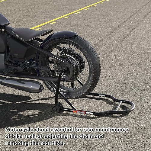 Vista 12 de Donext - Soporte para rueda trasera de motocicleta (850 lb), tamaño U color negro