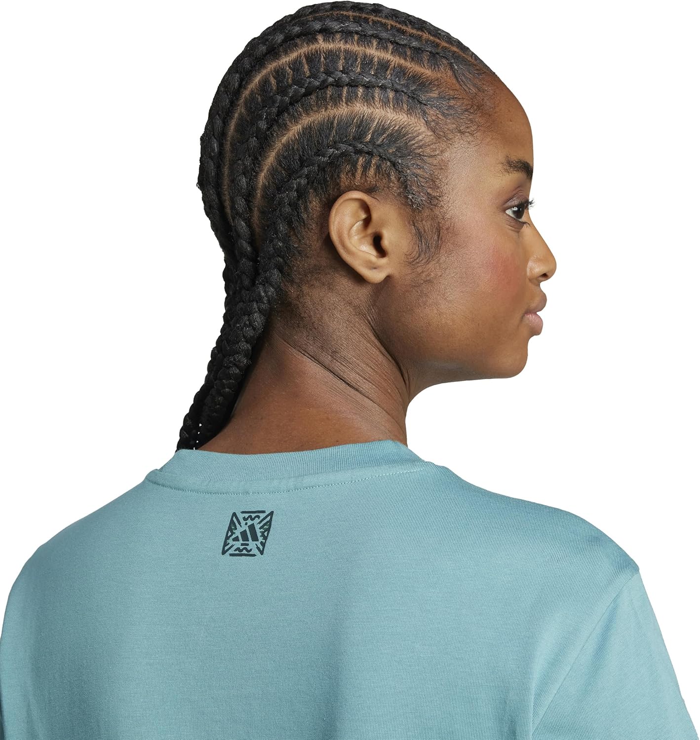 Adidas Womens Animal Print Graphic T-Shirt - Image 4