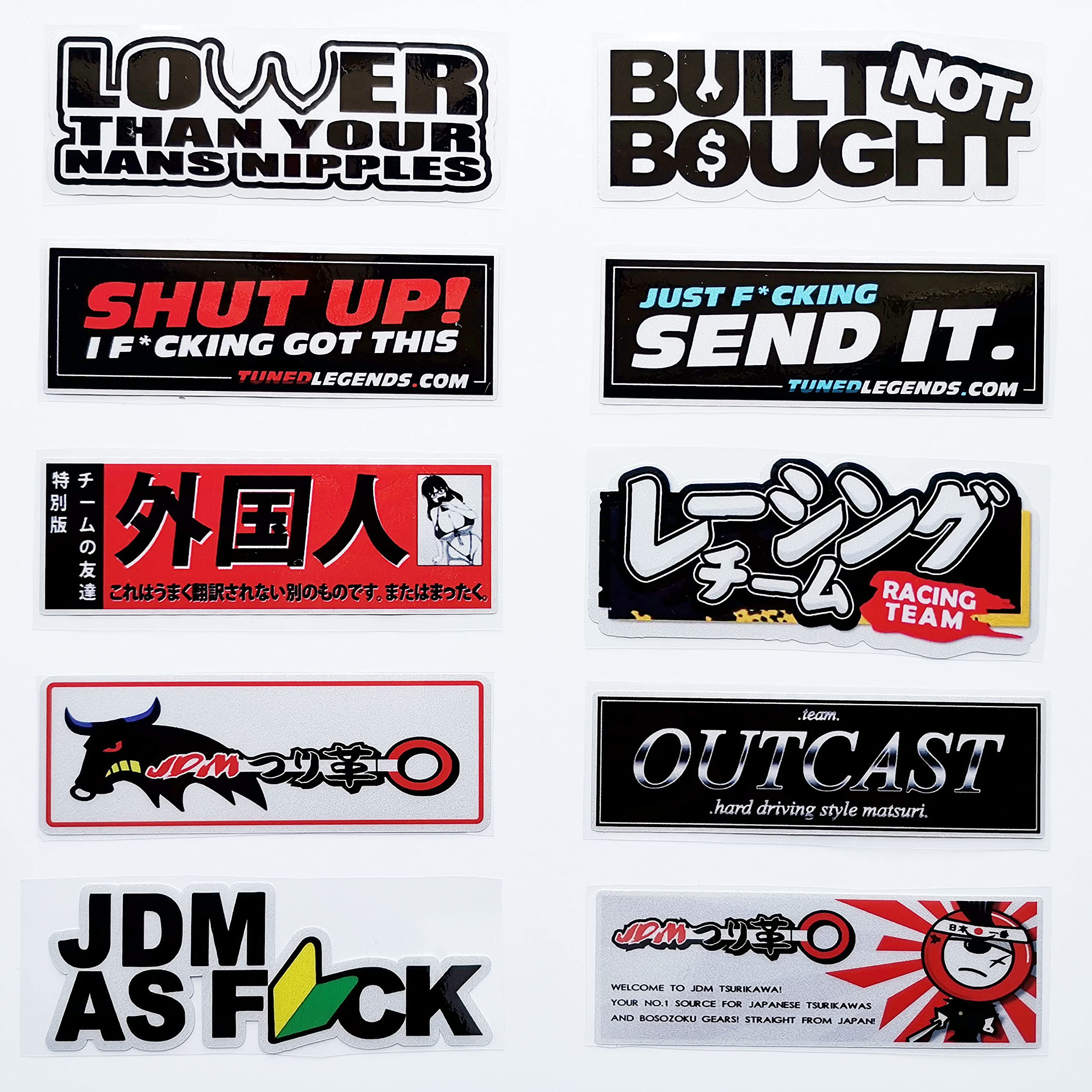 Amazon.co.jp: 38枚 レースカーステッカー かっこいい 旭日旗 JDM