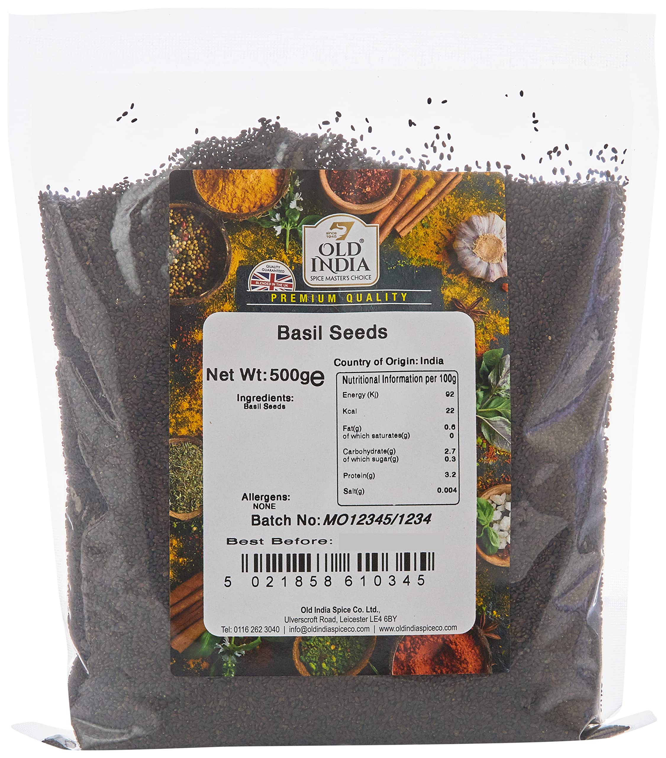 Old India Basil Seeds 500g