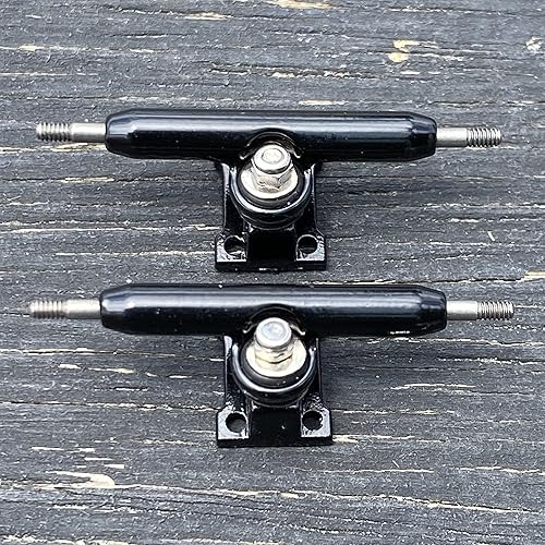 Miniatura 5 de Yllo Diapasón completo de madera de 5 capas de 3.937 in x 1.299 in con camiones mejorados de 1.260 in, tuercas de bloqueo, ruedas CNC