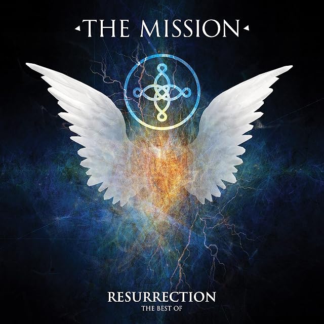 Resurrection The Best Of (Vinil Mesclado / Azul, Edição Especial) por The Mission, capa do álbum