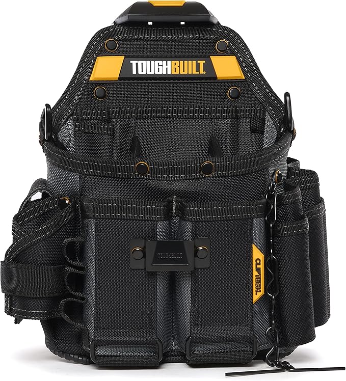 Bolso Portaherramientas Oficial para Electricista con Correa de Hombro TB-CT-114 Tough Built