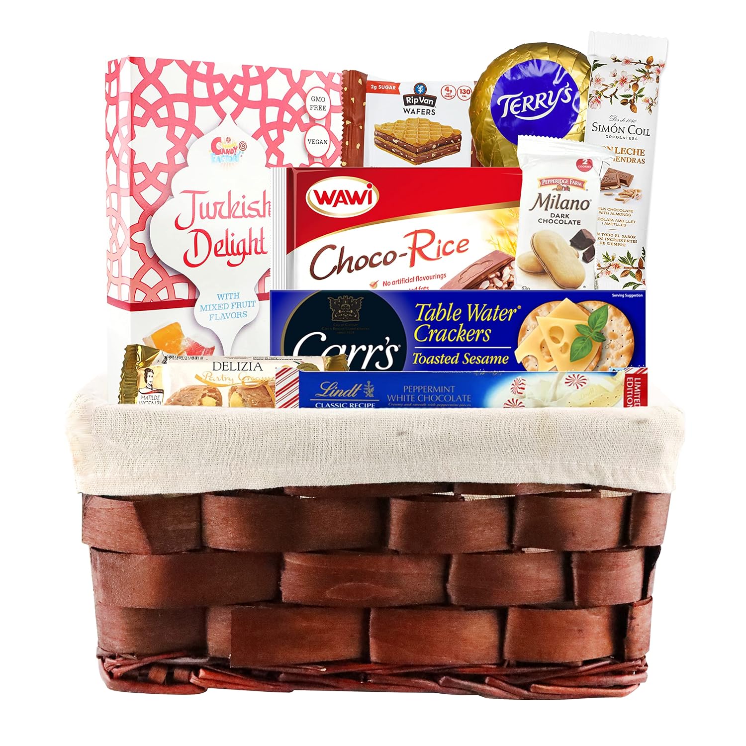 Valentine's Day Gifts Chocolate Baskets, Assorted Chocolates and Cookies, V-Day Gift for Her, Wife, Girlfriend