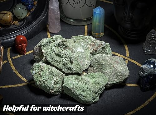 Miniatura 4 de Piedras y cristales en bruto de jade afgano, piedras preciosas crudas de más de 1,000 quilates para equilibrar chakras, rocas de cristal curativo