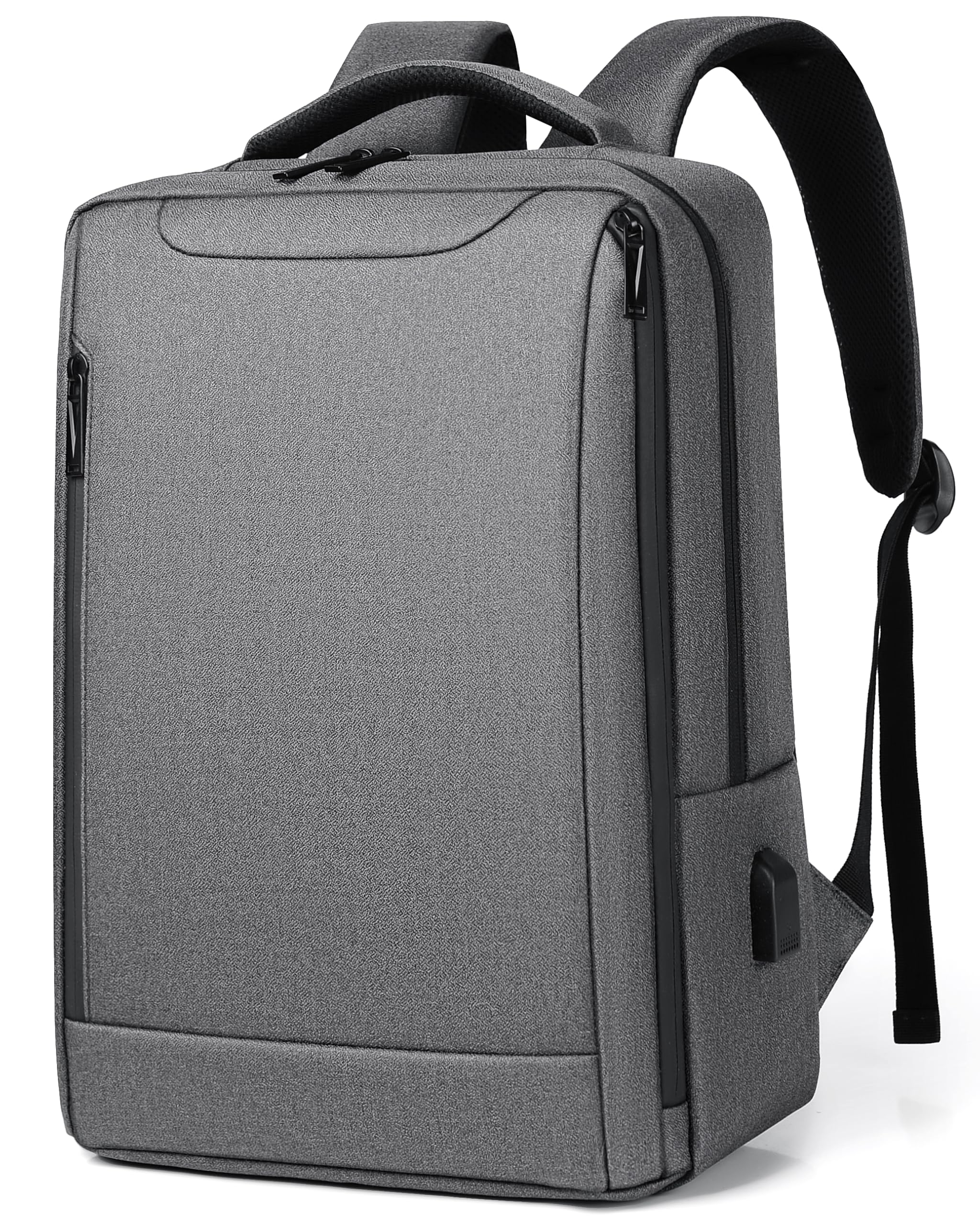 Mixroom - Zaino Porta PC con Scomparto Custodia per Computer Portatile Borsa Laptop Notebook fino ai 15.6" Con Attacco USB Scuola Viaggio Casual Z38 (GRIGIO)