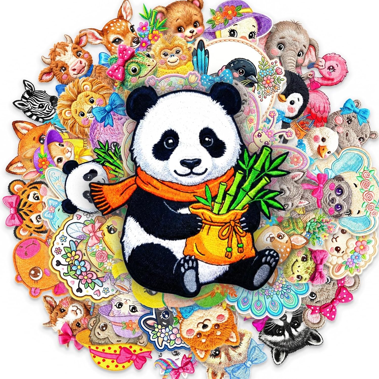 50 PCS Cute Animal Stickers for Kids, Water Bottle & Scrapbook