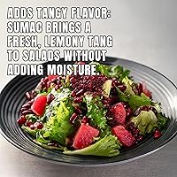 Vista 6 de Juego de especias Sumac and Zaatar - Paquete de condimentos de Oriente Medio Auténtico Zahatar (1.8 onzas) y zumaque premium (4.6 onzas) Mezcla