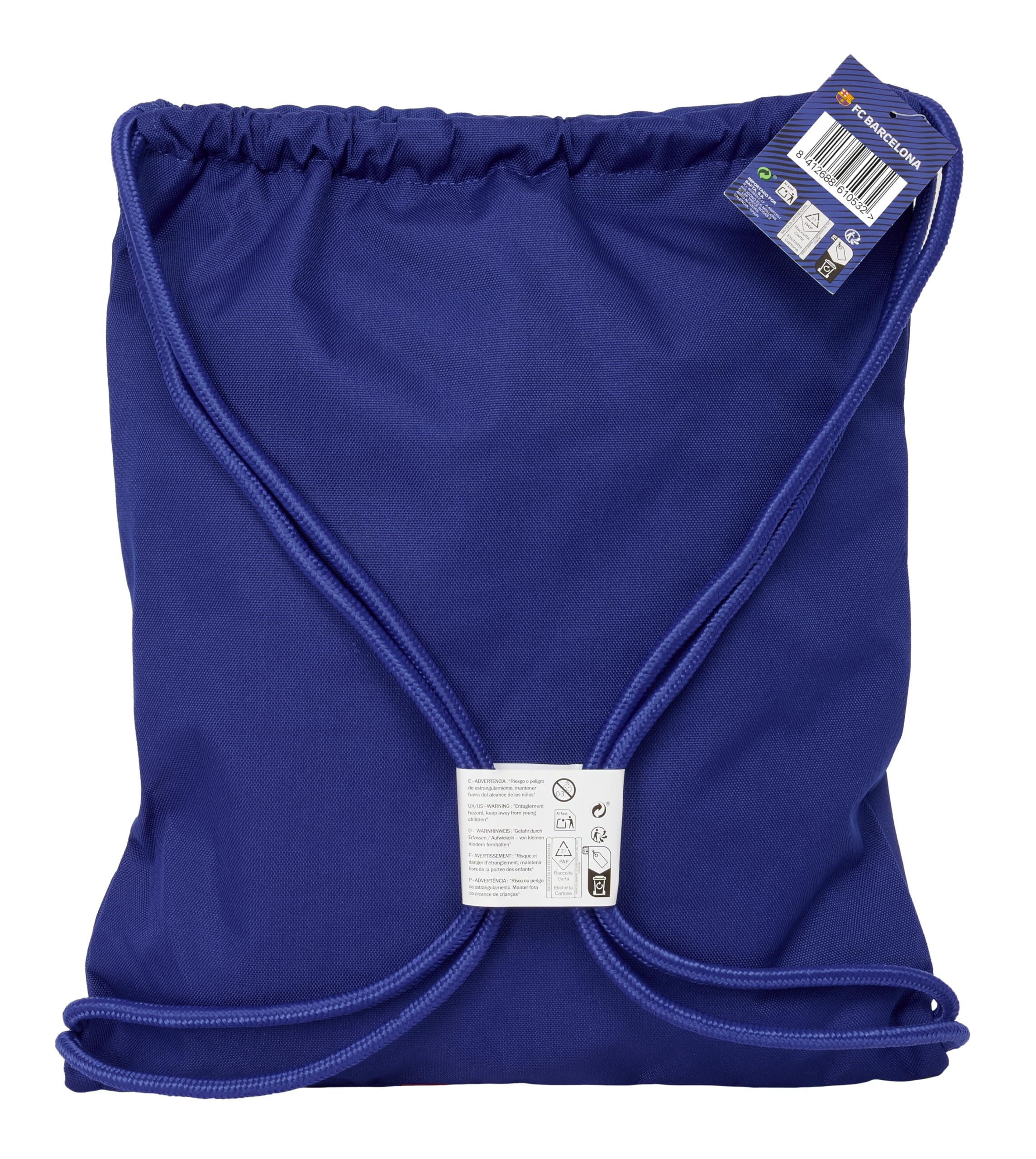 Safta F.C. BARCELONA 1ª EQUIPACIÓN 25/26 - Mochila Saco Deportivo, Cierre de Cordones, Mochila, Ideal para Niños de Diferentes Edades, Cómoda y Versátil, Calidad y Resistencia, 35x45 cm
