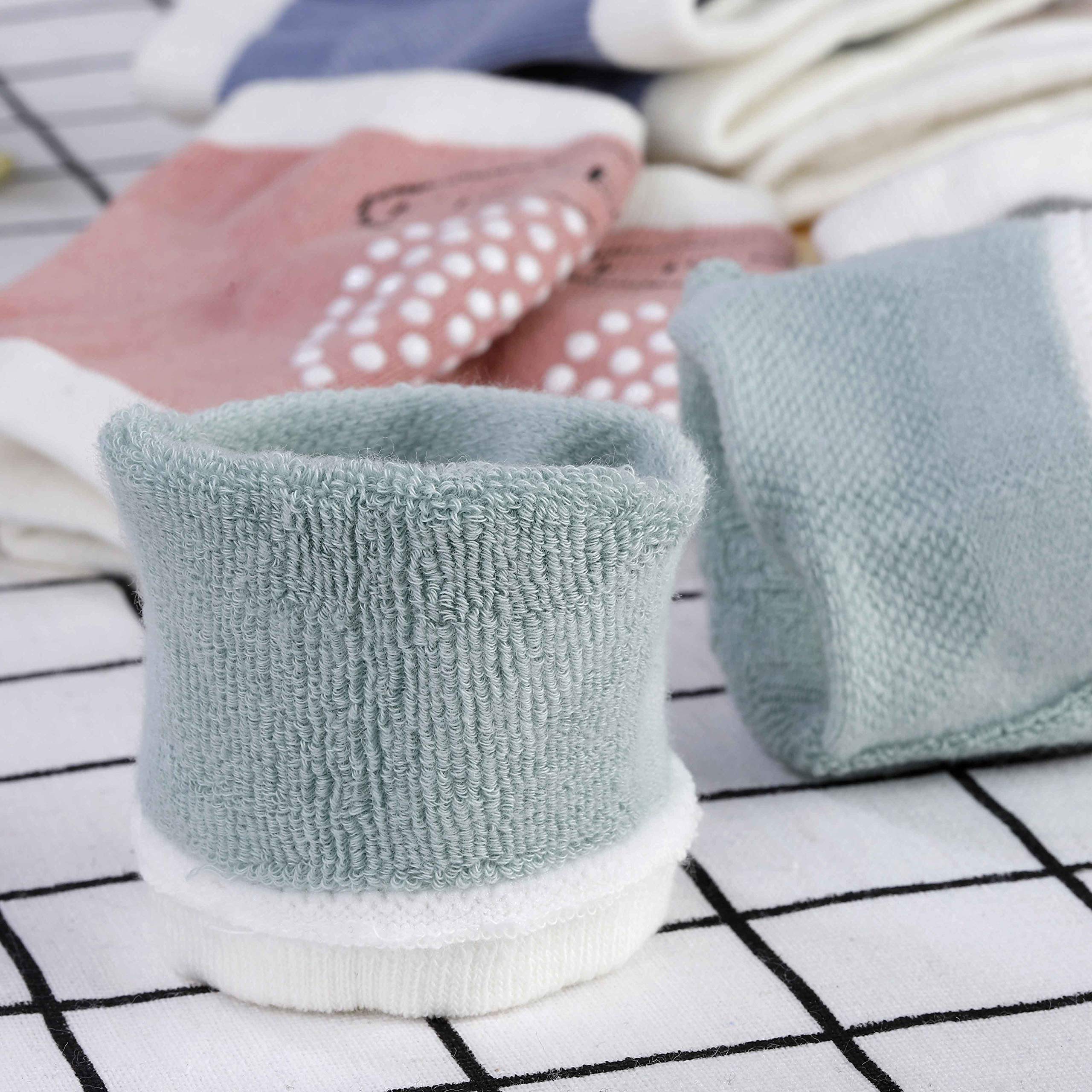 Rodilleras para Bebés con Silicona Antisdeslizantes Almohadillas para Niño Rodilla Codo Almohadillas Leg Warm 5 Pares