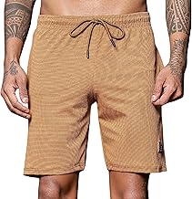 FABRIPPLE Men's Casual Slim Fit Shorts | Stylish Above Knee Shorts with Elastic Waist | Summer Wear for Gym, Lounge, Travel & Outdoor