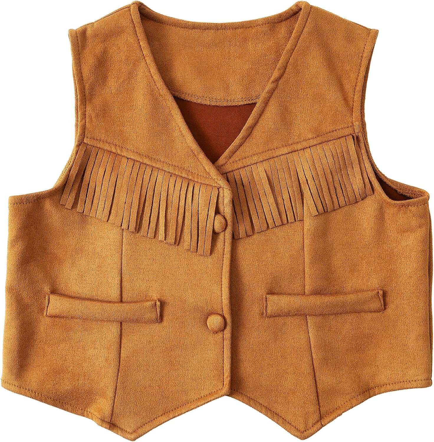 Jastore Kids Boys Girls Soft Cowboy Vest