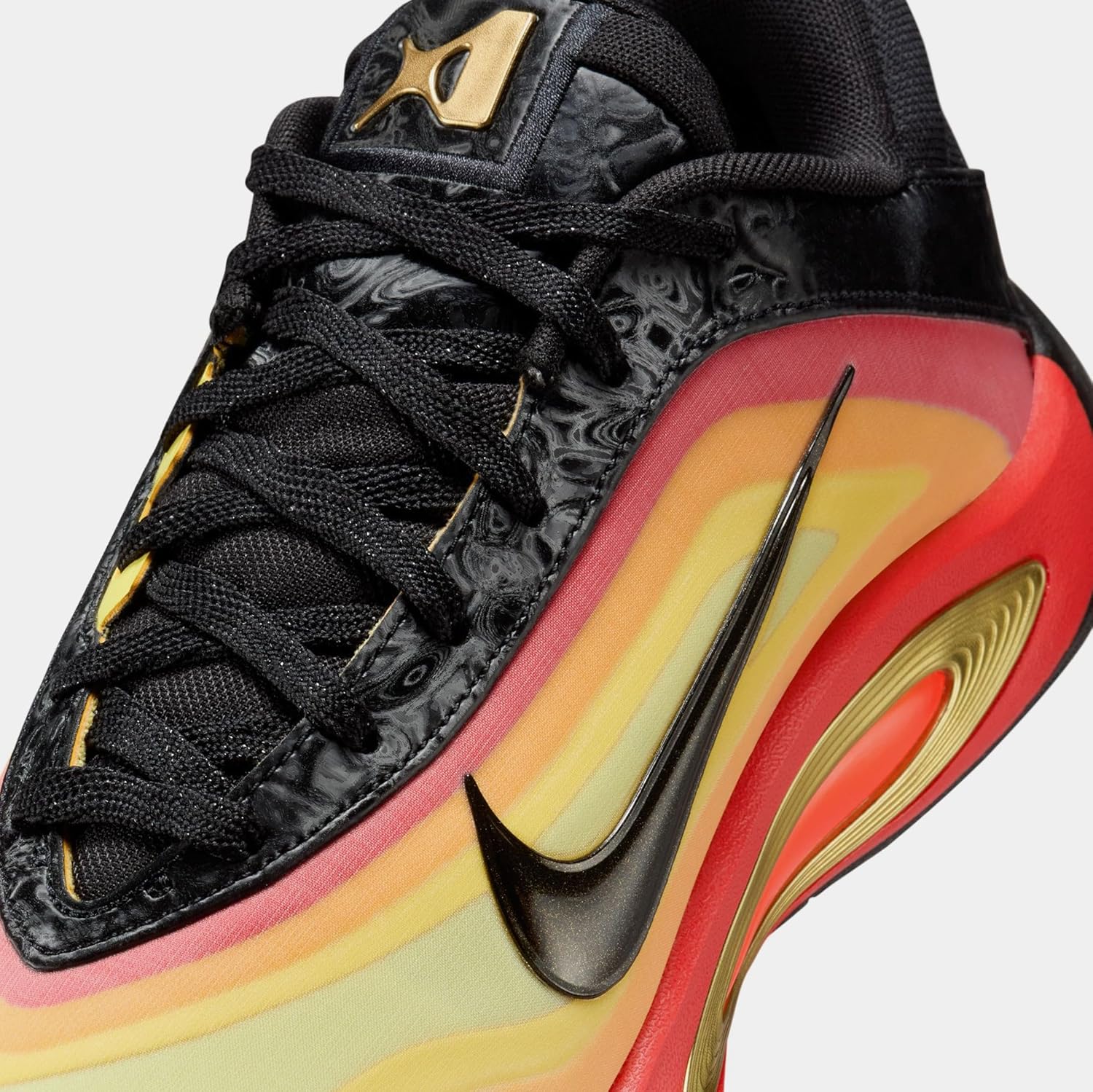 A One ASW Womens Lifestyle Shoes (Black/Metallic Gold/Bright Crimson) Size 12.5