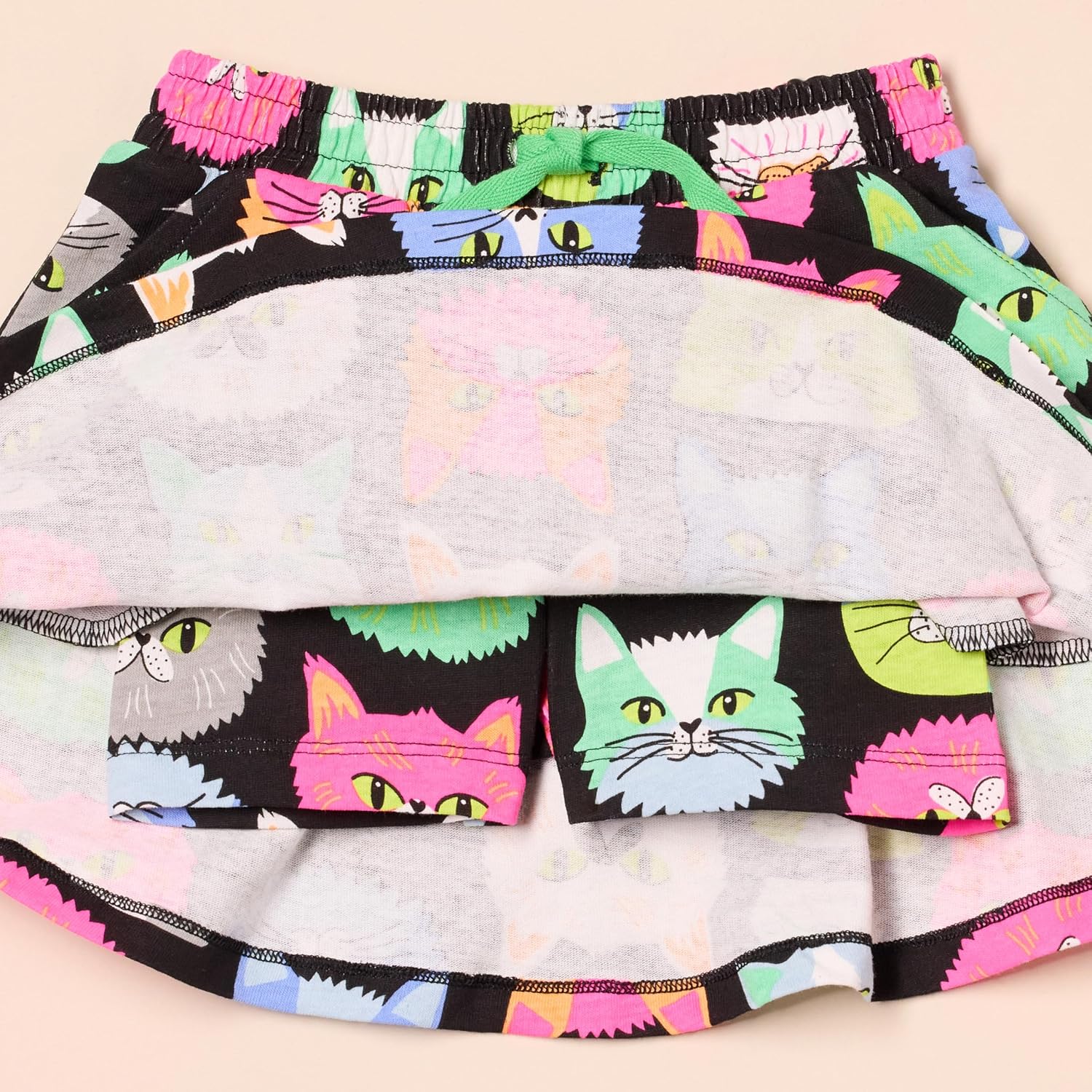 Amazon Essentials Girls and Toddlers' Knitted Ruffle Scooter Skirts with Elastic Waist and Built in Shorts
