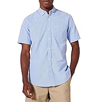 Amazon Essentials Camicia Oxford con Tasca a Maniche Corte vestibilità Regolare Uomo