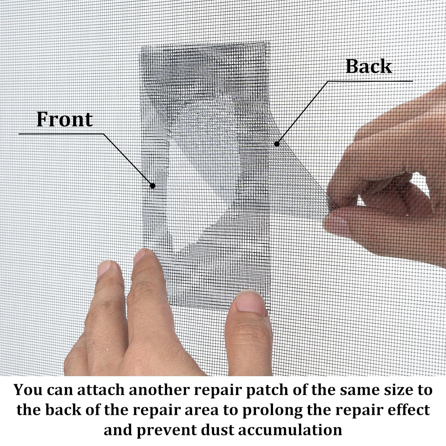 2″ X 30 FT Black Window Screen Repair Tape, Strong Adhesive Fiberglass Mesh Patch for Window & Door Screen Tears