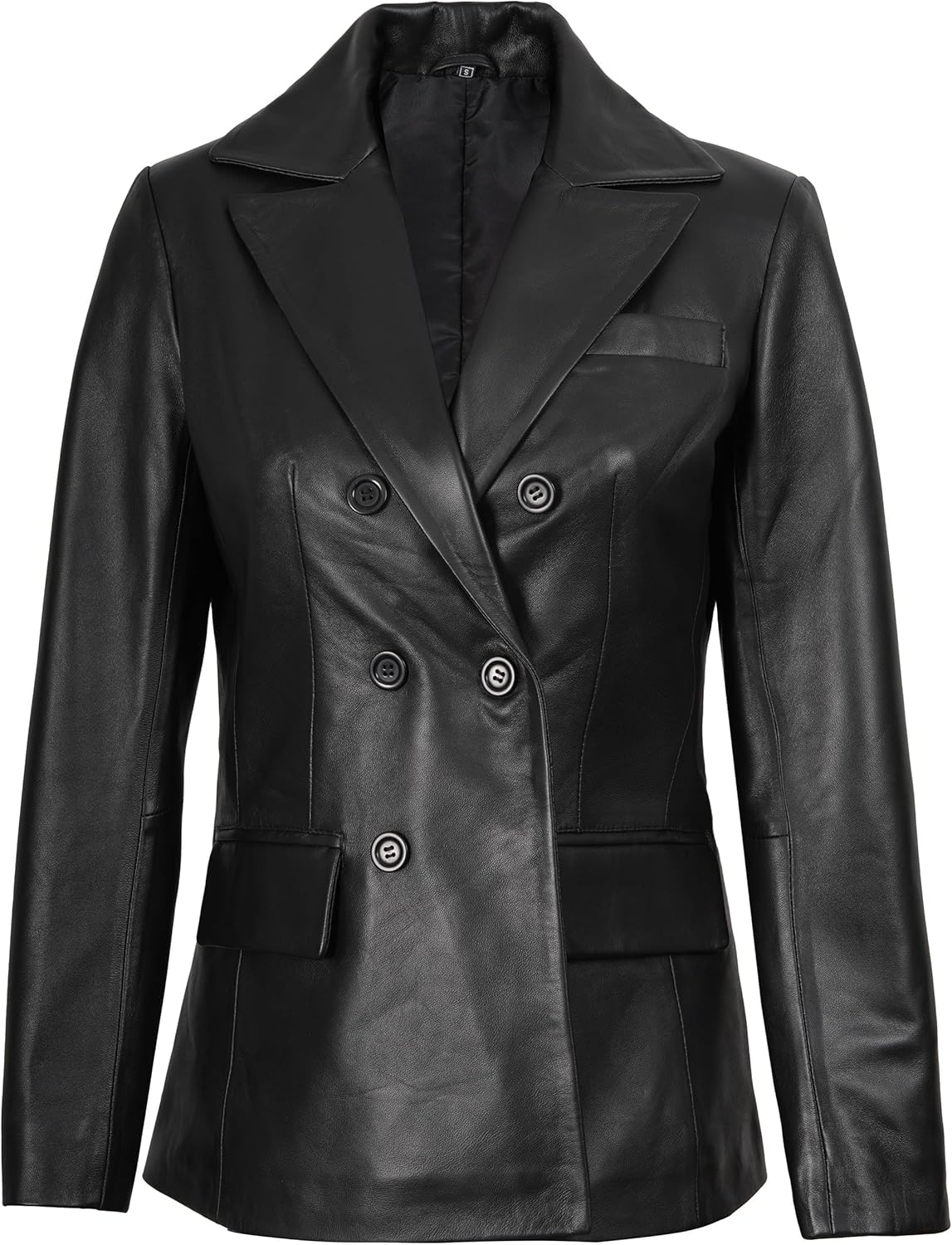 fjackets Leather Car Coats for Womens - Real Long Leather Jacket Women Stylish Lambskin Leather Coat For Women - Image 2