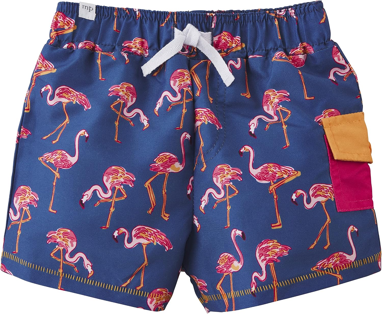 Mud Pie Boys Swim Trunks, Flamingo, X-Small