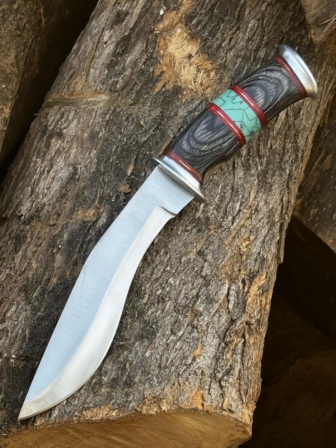 Fixed Blade Kukri Knife with Sheath D2 Heavy Duty Kukri Hunting Knifes Bushcraft Use Camping-Best Gift for Men