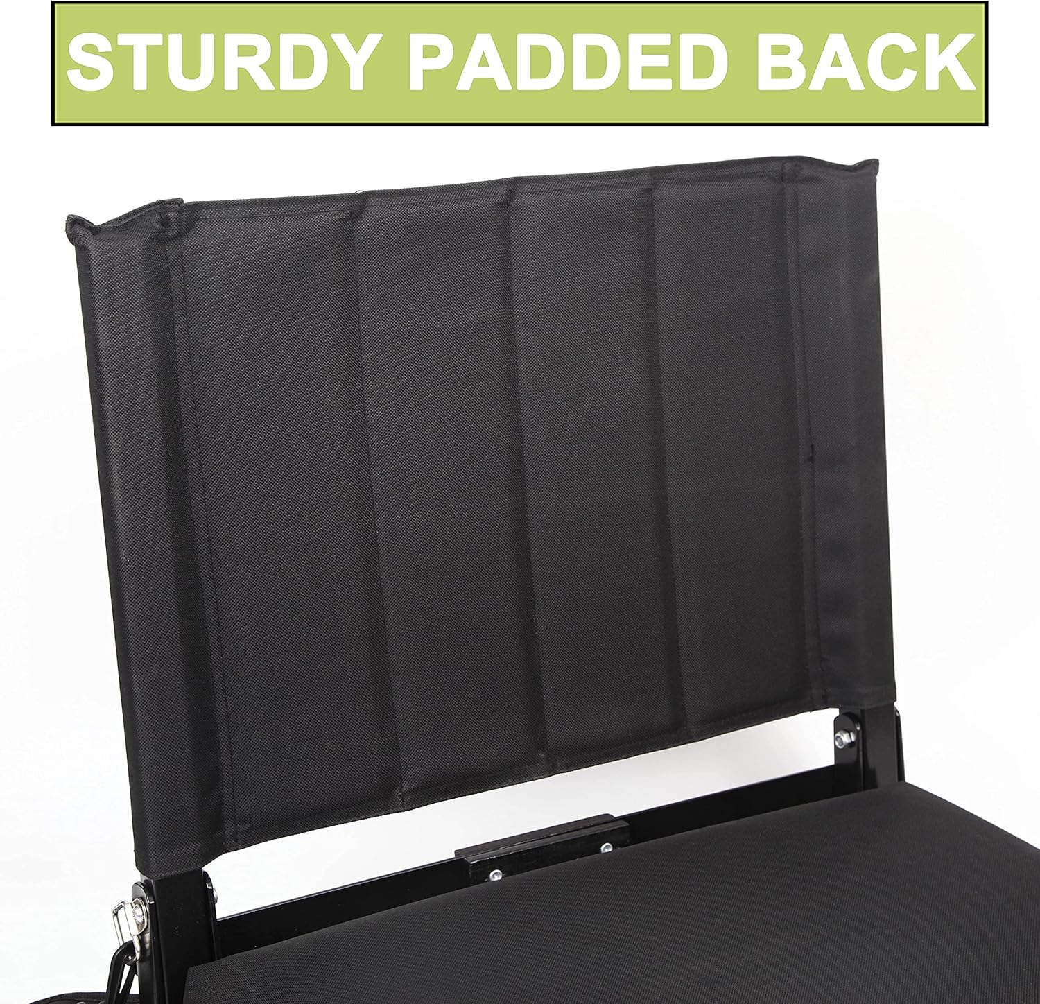 SPORT BEATS 2 Pack Stadium Seats for Bleachers Stadium Chair with Back Support and Wide Padded Cushion-Includes Shoulder Strap and Cup Holder : Sports & Outdoors