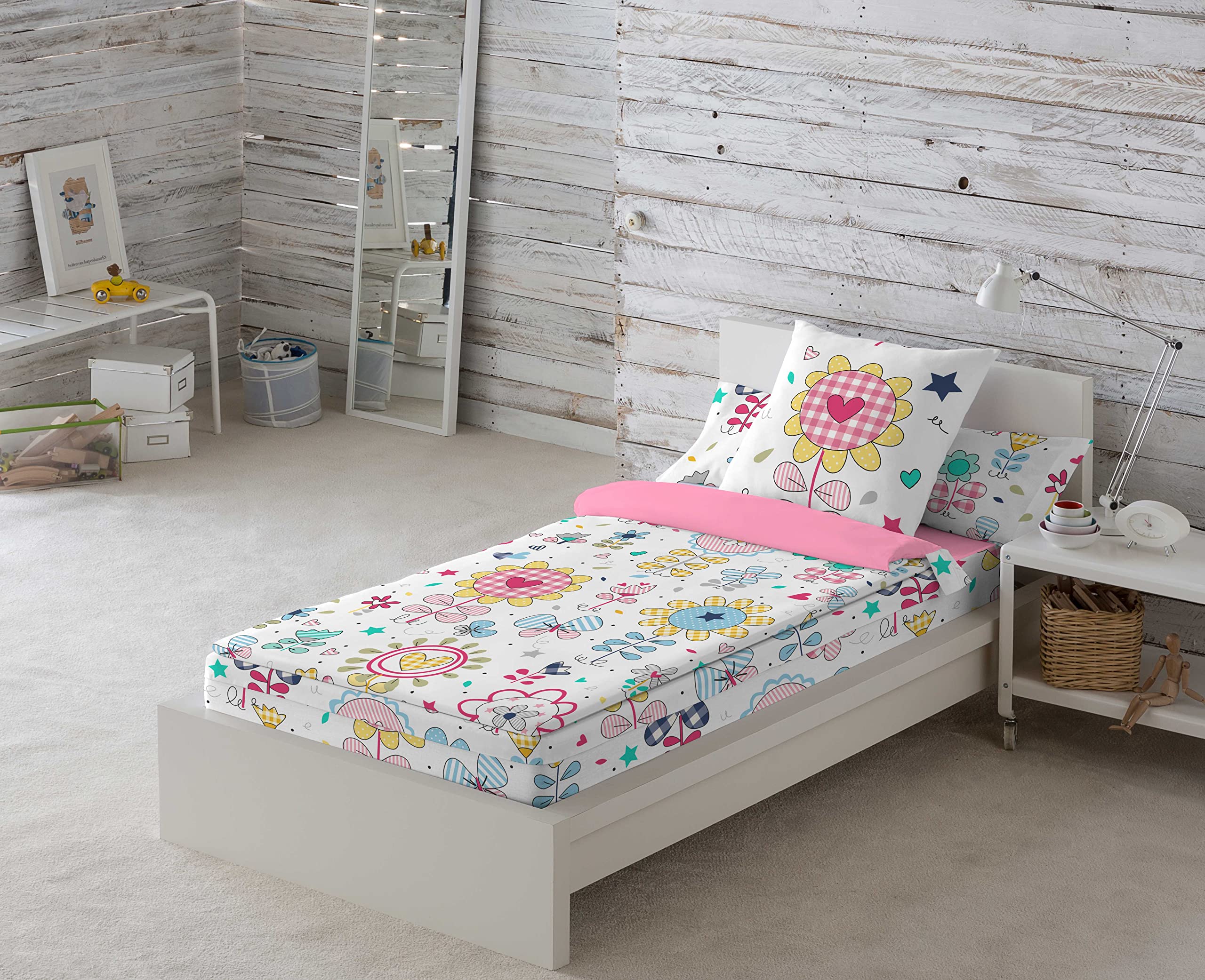 COOL KIDS Saco nórdico sin Relleno Vichy Spring Cama 90