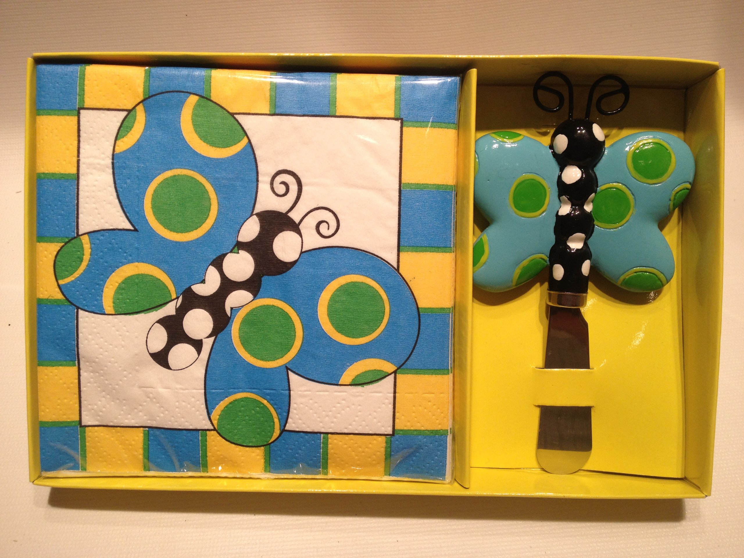 MainStreet CollectionMSC Butterfly Napkins & Spreader Set