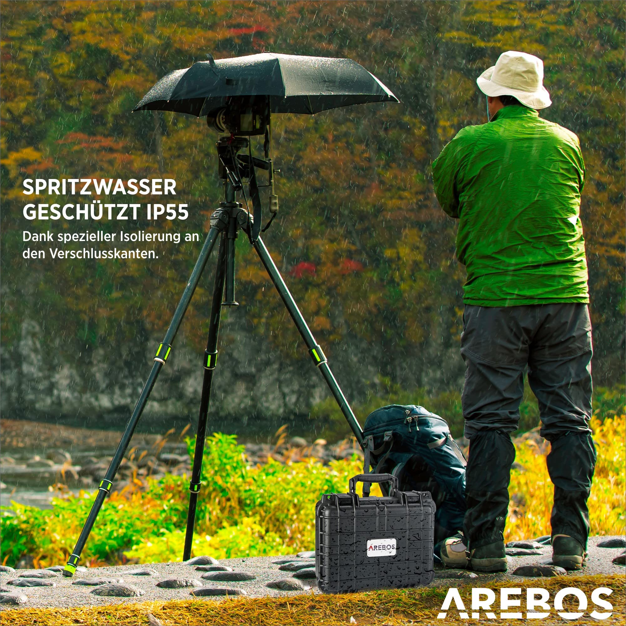 Arebos Kamerakoffer | Fotokoffer | Waffenkoffer | staubdicht | wetterfest