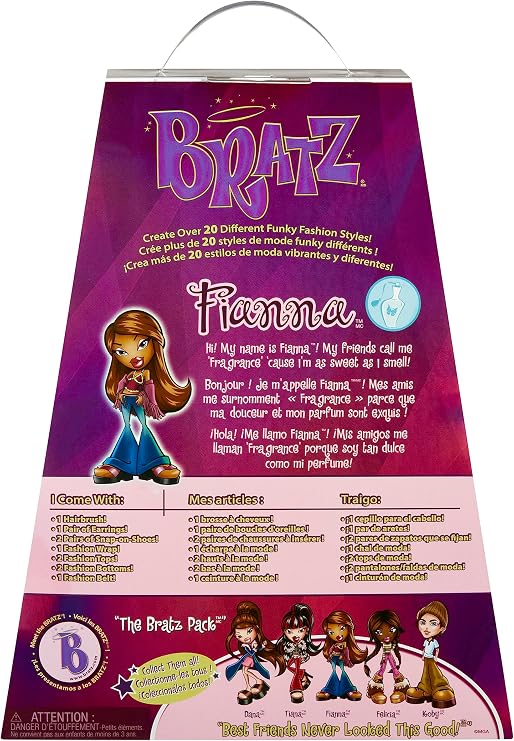 Bratz Original Fashion Doll Fianna Series 3 with 2 Outfits and Poster, Collectors Ages 6 7 8 9 10+
