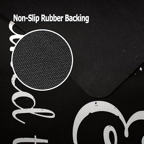 Miniatura 5 de Mosytuky Alfombra de lavandería de estilo rural de 20 x 49 pulgadas, antideslizante, para decoración de lavandería, tapete lavable para baño,