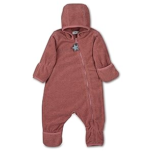 Sterntaler Unisex Baby Overall, Rosa Melange, 80
