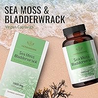 Vista 6 de HERBAMAMA Sea Moss Capsules - Sea Moss Bladderwrack Supplement for Immunity, Thyroid, Digestive Health & Joint Support - Organic Irish Sea Moss