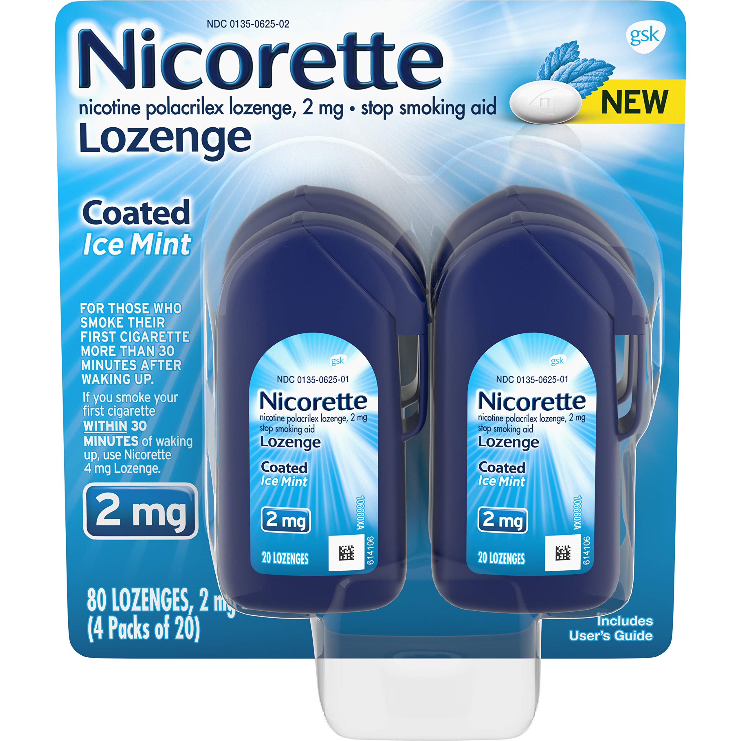 Nicorette Lozenges Nicorette 2mg Nicotine Lozenges to Quit Smoking Ice Mint Flavored Stop