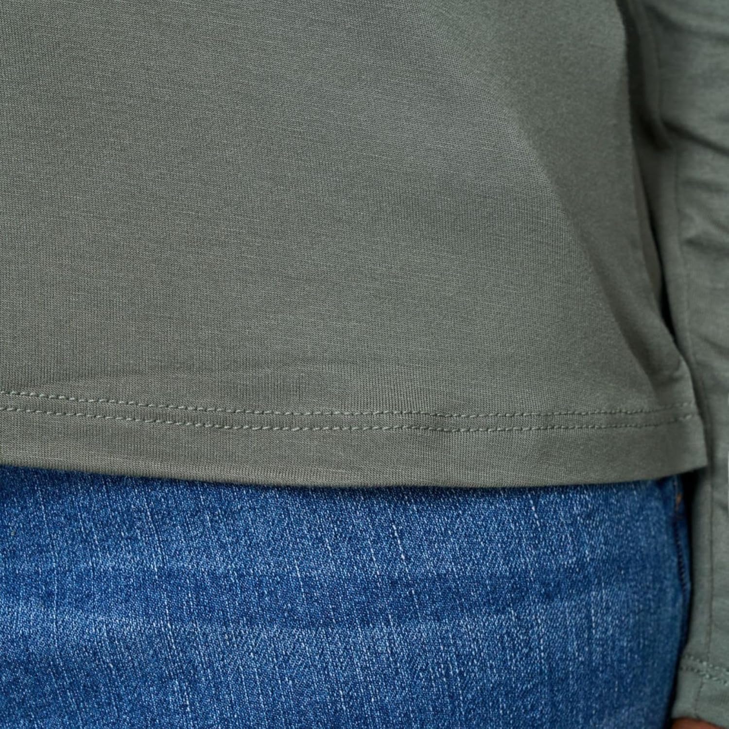 Cable & Gauge Women’s Scoop Neck Long Sleeve Tee – Soft Viscose Spandex Top, Classic Pullover T-Shirt for Women - Image 5