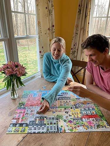 Miniatura 5 de eeBoo Rompecabezas rectangular para adultos de Piece and Love Paris in a Day de 1000 piezas