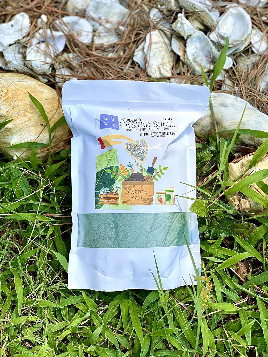 Natural Ground Powder Oyster Shell - 3 Pound (Pack of 1) | Calcium Supplement for Plants, Gardening, and Soil| Made in USA (3 lb)