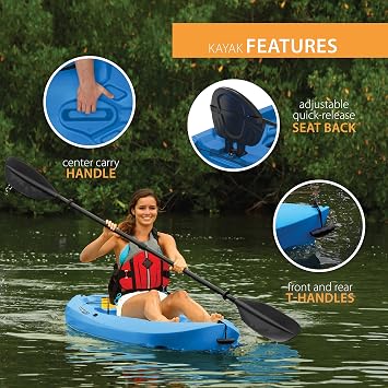 Lifetime Lotus Sit-On-Top Kayak with Paddle