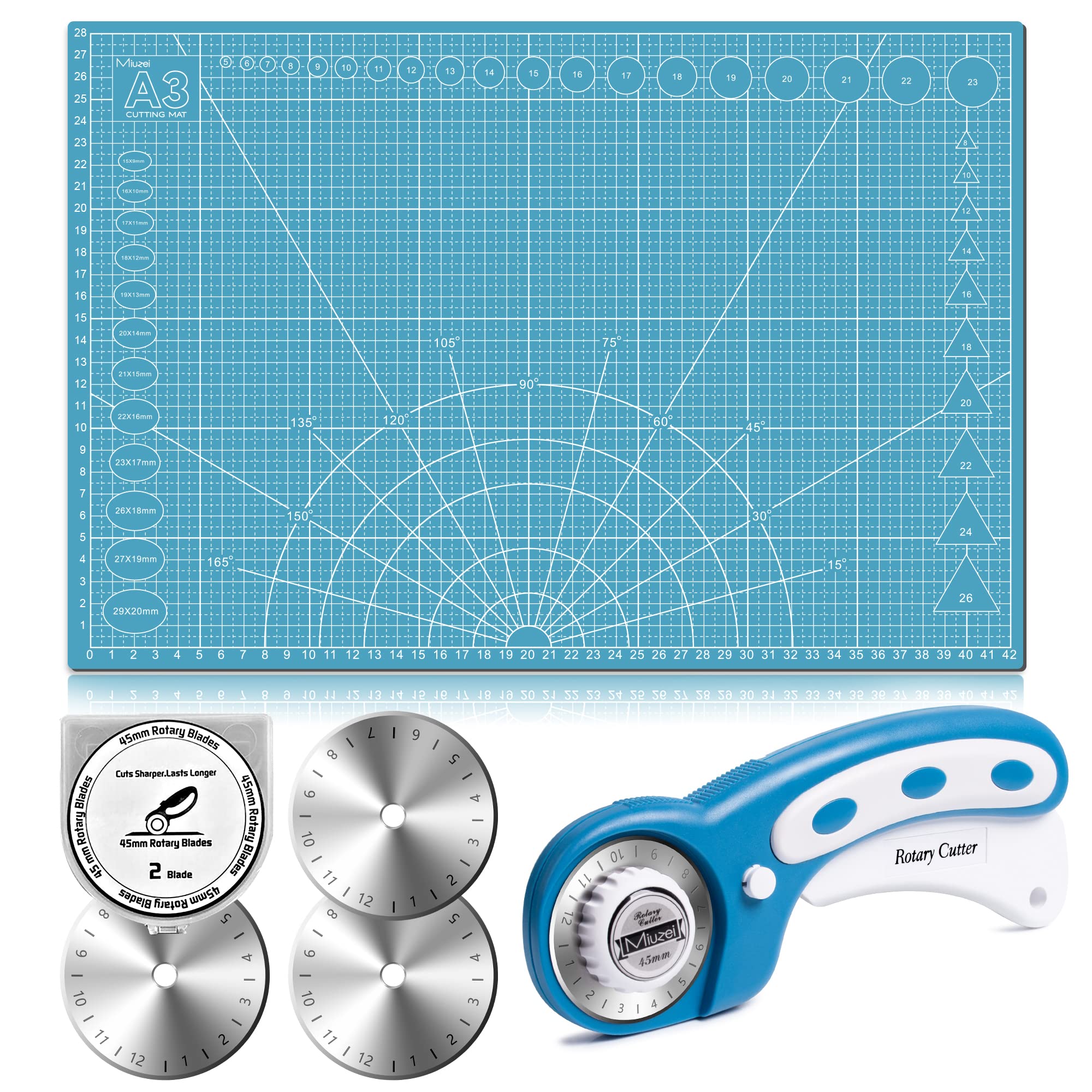 Tapis De Découpe A3 Auto-cicatrisant Avec Kit De Couteau De Précision - Pour Couture, Artisanat Et Bricolage - 10