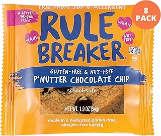 Rule Breakers Vegan Gluten Free Snacks | P’Nutter Chocolate Chip Blondie Cookies - Compare price