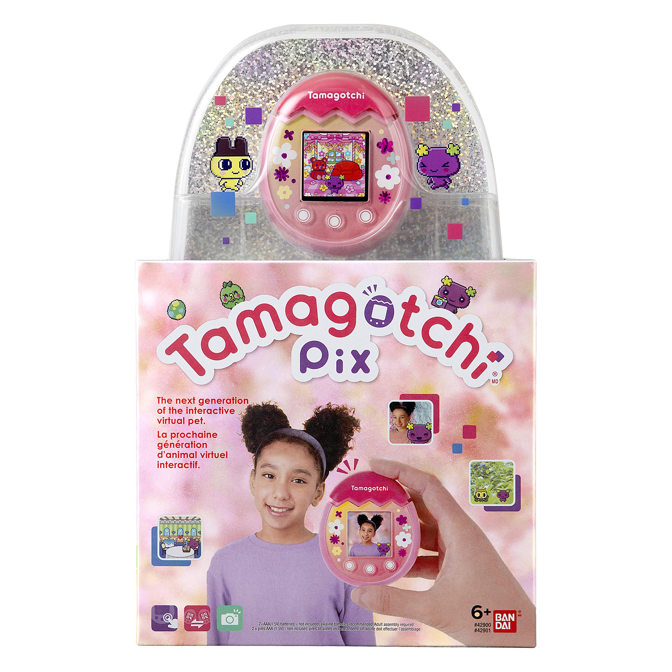 Tamagotchi Pix Floral Pink (Bandai) – ROLKO tech