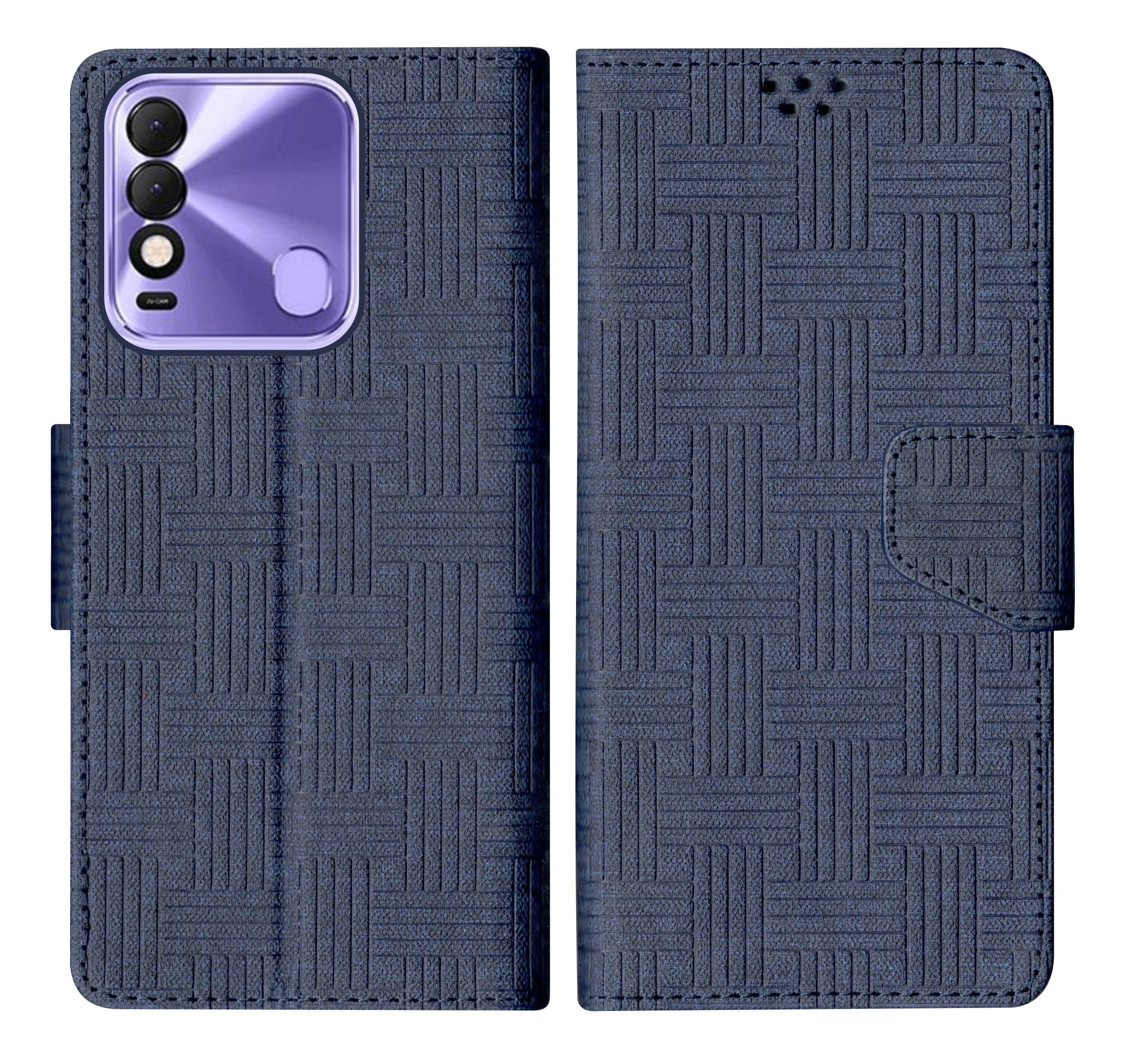 SBMS Flip Cover for Tecno Spark 8T Back Cover Case with Magnatic Closure | Inbuilt Stand | Card & Money Pocket (Mat Blue) (B0C9S96T7T) Amazon Price History, Amazon Price Tracker