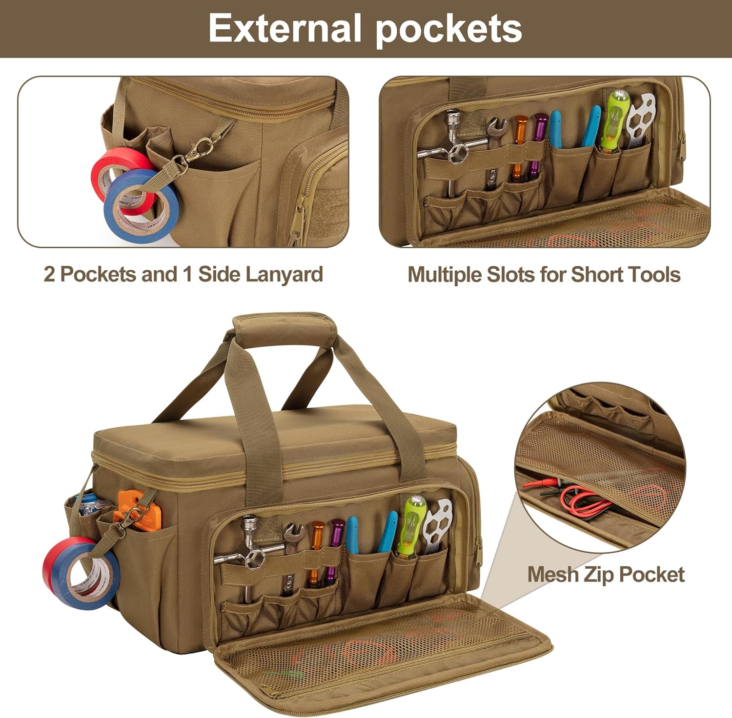14-Inch Tool Bag with Anti-friction Bottom, Hand Bangladesh Ubuy