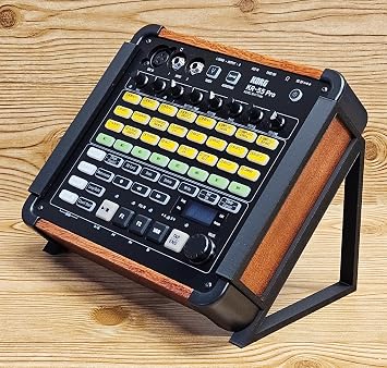 Made in USA 45 Degree Angled Black Color Desktop Stands For Korg KR-55 PRO Rhythm Drum Machine