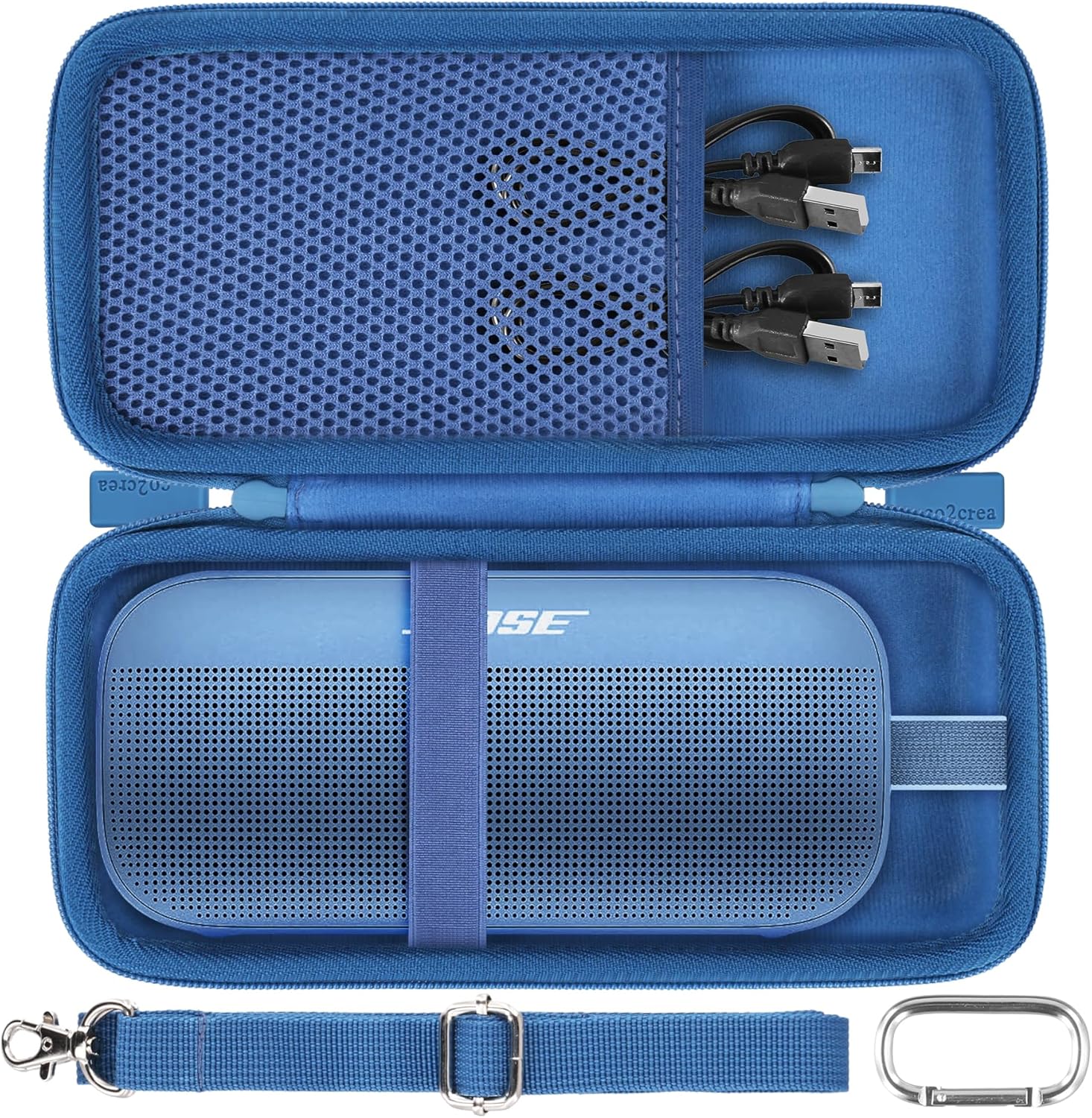 co2CREA Bose SoundLink Flex 2nd Speaker Mount + Speaker Hard Case