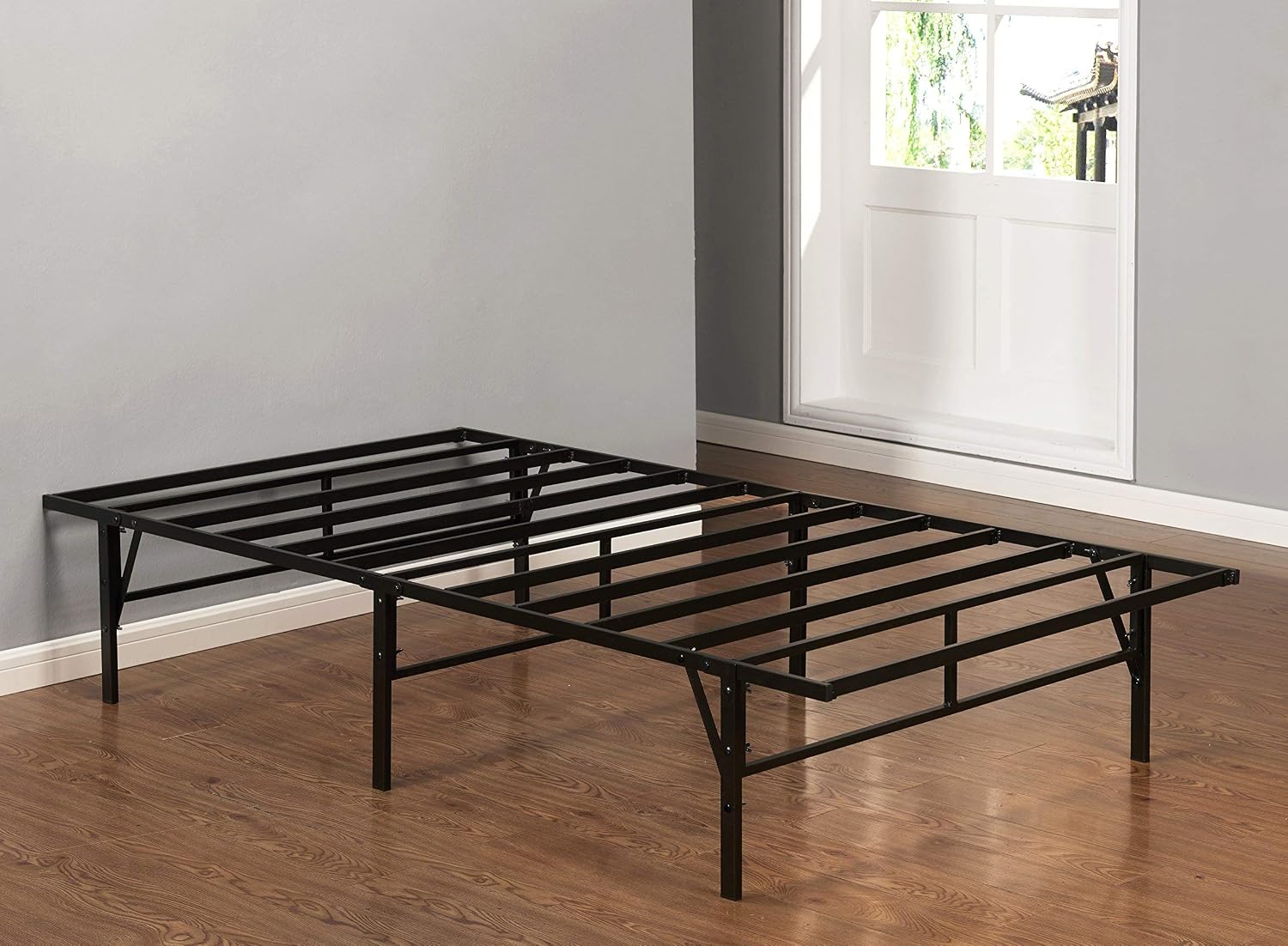 Kings Brand Furniture Platform Frame Mattress Foundation/Box Spring Replacement, Twin Bed