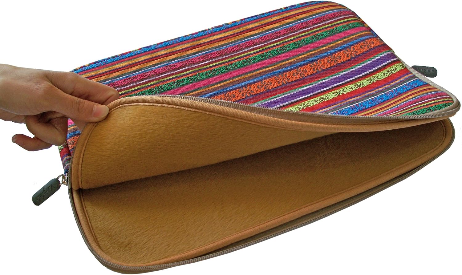 Varylala Canvas Fabric Laptop Sleeve Case Bag Cover for Microsoft Surface 2 Surface Pro RT Sony Xperia Tablet Z Asus Transformer Prime MeMO Pad Smart Lumia 2520 (Red and gold tribal print, 10.8 inch)