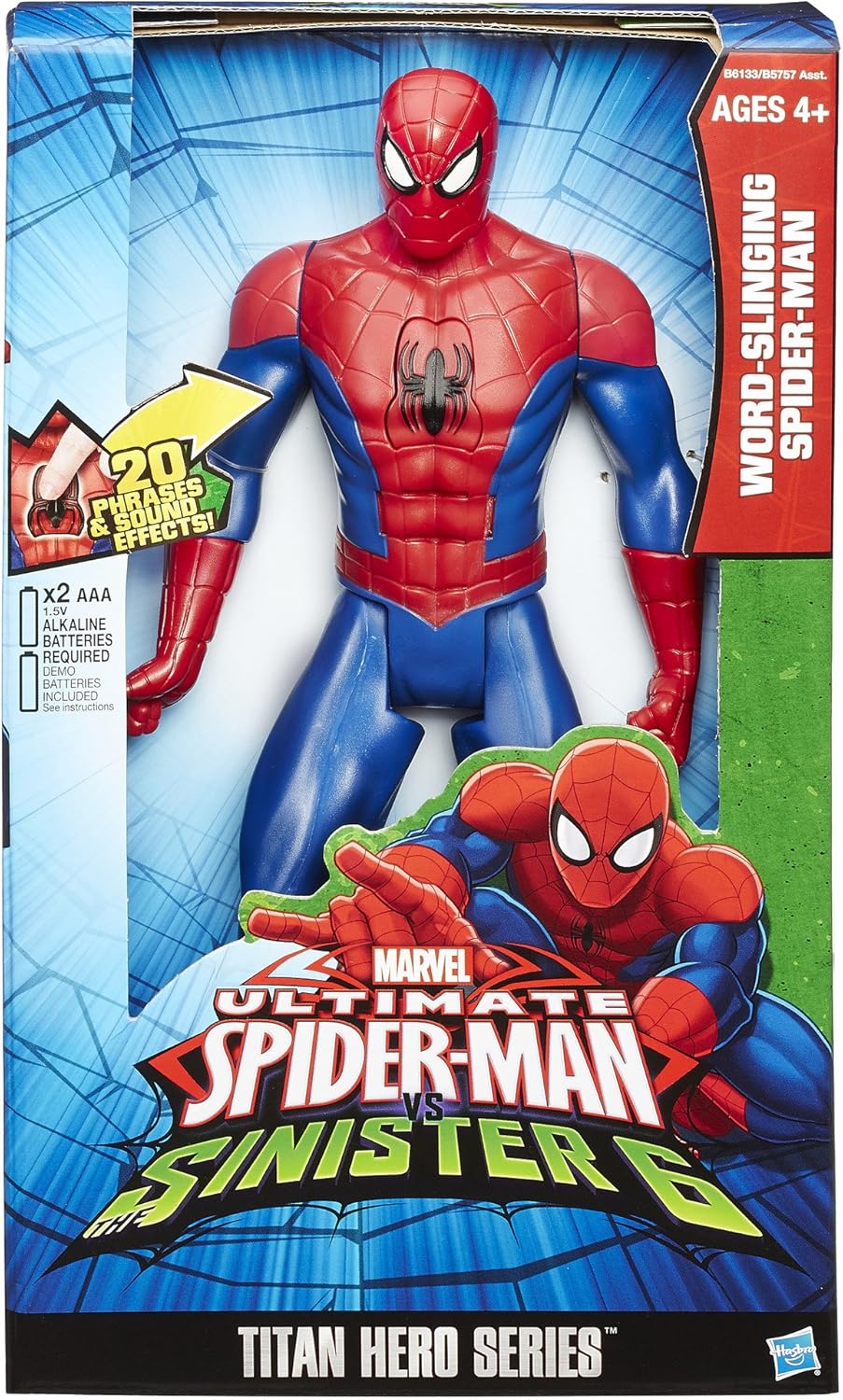 Ultimate Spider-Man Web Warriors Titan Hero Word-Slinging Spider-Man