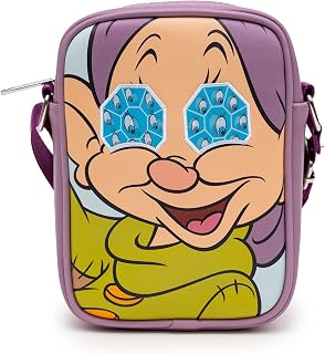 Disney Bag, Cross Body, Snow White Dopey Dwarf Close Up with Lenticular Diamond Eyes, Vegan Leather