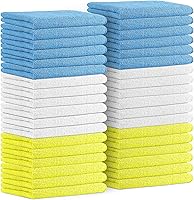 Vista 15 de Avalon Towels Microfiber Cleaning Cloths (Value Pack of 48) - Size 16 x 16 Inches, Highly Absorbent Cleaning Rags, Lint Free, Reusable and Washable